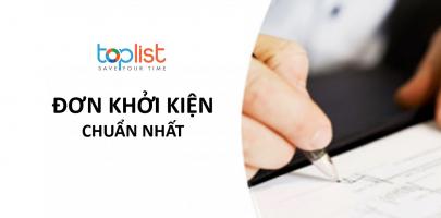 Mẫu đơn khởi kiện chuẩn nhất hiện nay