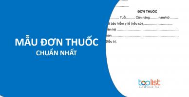 Mẫu đơn thuốc chuẩn nhất hiện nay
