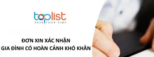 Mẫu đơn xin xác nhận gia đình có hoàn cảnh khó khăn đầy đủ, chính xác nhất