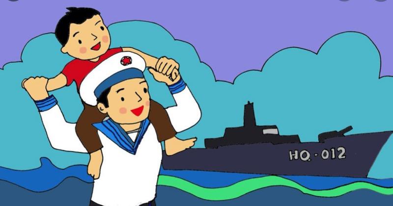 Bố em làm lính biển