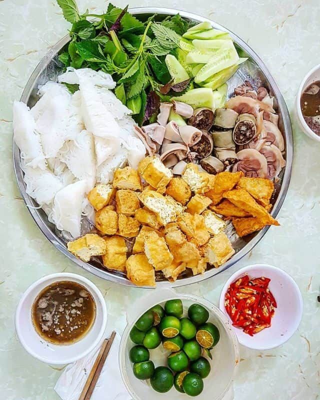 Bún Đậu Mắm Tôm Hương Sếu