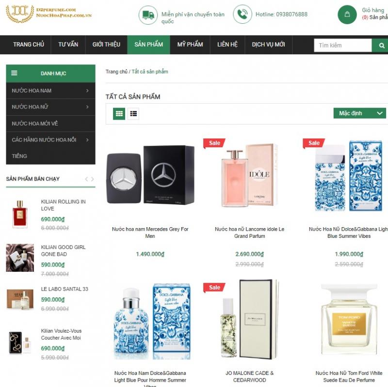 D2perfume - Nước Hoa Pháp