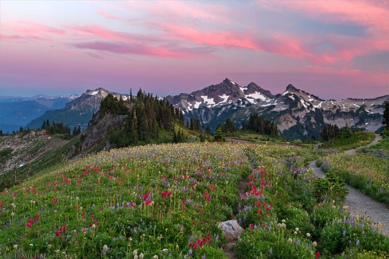 Đỉnh núi Ranier hùng vĩ