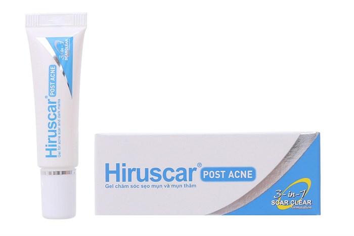 Gel làm mờ sẹo mụn và thâm mụn Hiruscar Post Acne
