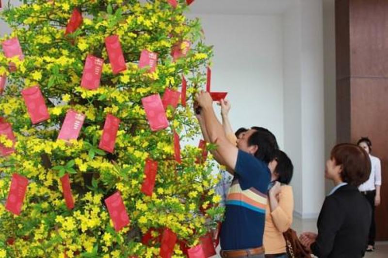 Hái lộc ngày đầu năm