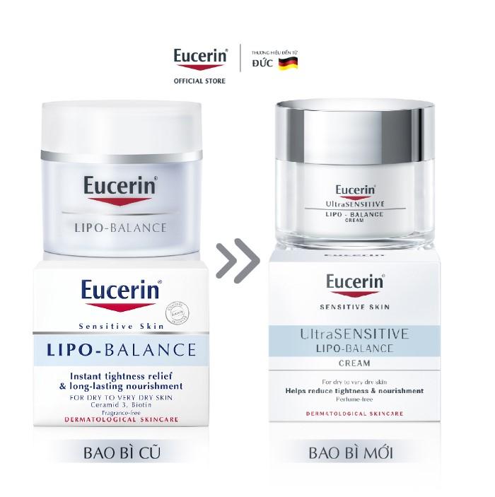 Kem dưỡng ẩm chuyên sâu cho da khô Eucerin Lipo Balance