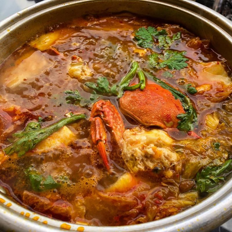 Lẩu Ghẹ Kim chi