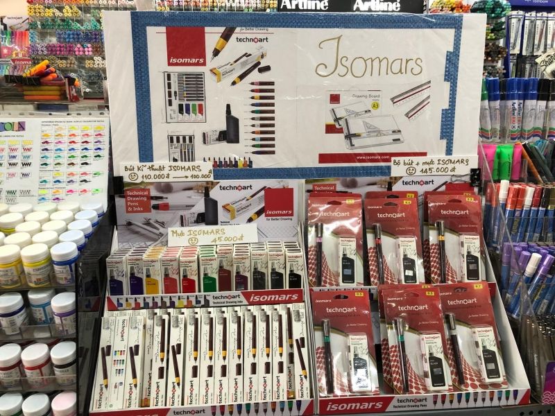 Bộ bút vẽ được giới thiệu tại Lộc's art Store