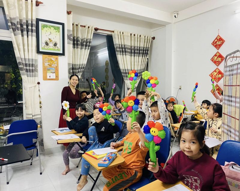 Lớp tiền tiểu học cô Thùy Dương