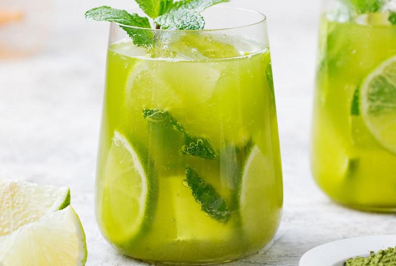 Matcha trà xanh vị bạc hà