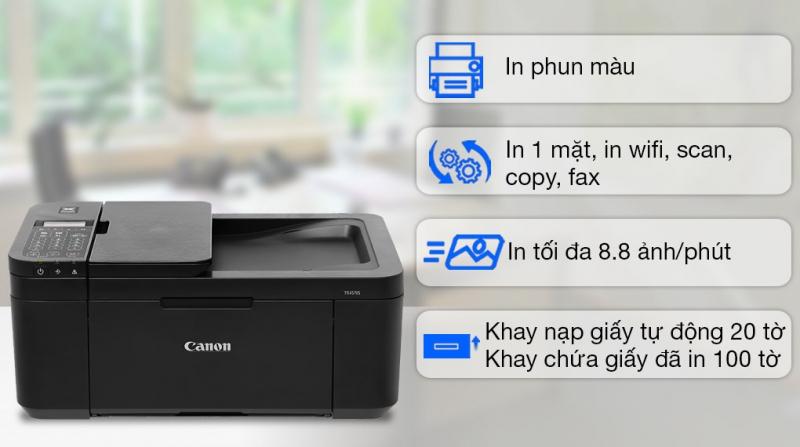 Máy in phun màu đa chức năng Canon TR4570S