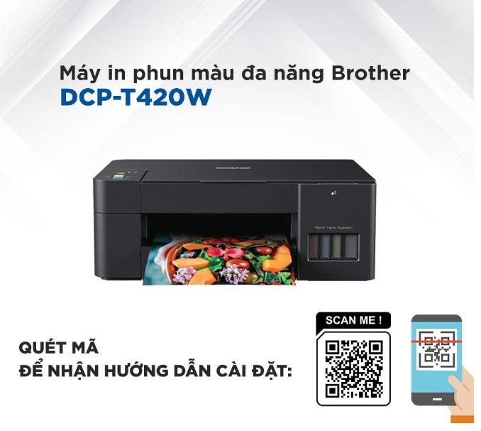 Máy in phun màu đa năng Brother DCP-T420W