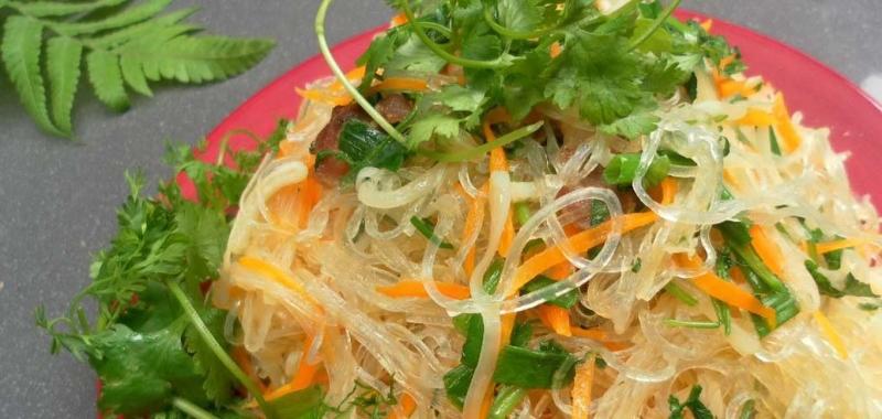 Miến xào thịt băm