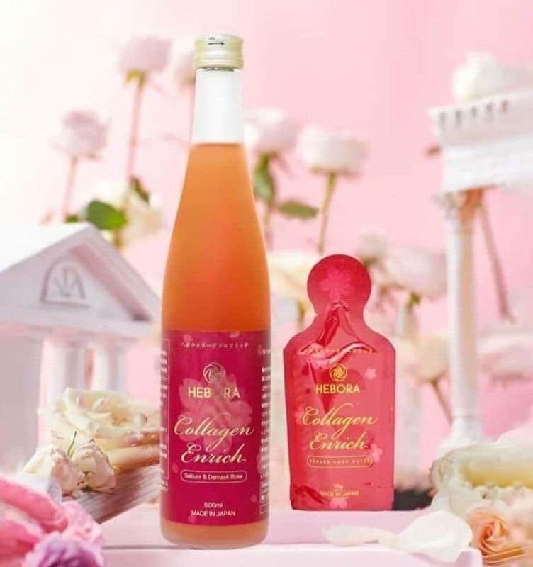 Nước uống Hebora Collagen Enrich Damask Rose Water