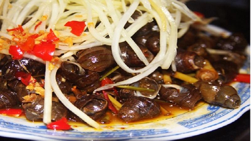 Ốc xào xứ Nghệ