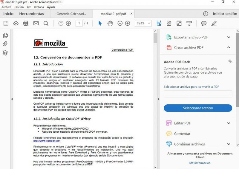 Phần mềm đọc file PDF - Adobe Reader