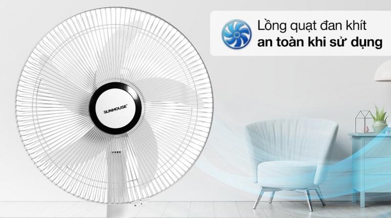 Quạt sạc Sunhouse SHD7223 24W