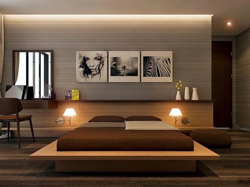 Sắp xếp ít nhất có thể các đồ dùng trong phòng ngủ