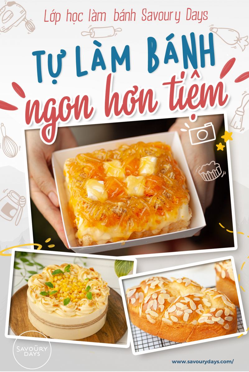 Lớp học làm bánh của Savoury Days