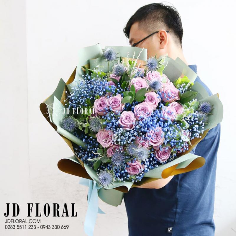 Hoa bó tặng nửa thân yêu
