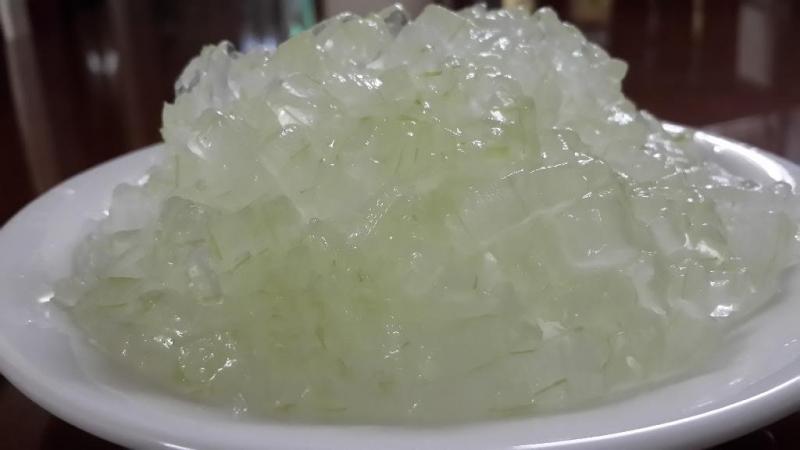 Nha đam được thái miếng nhỏ