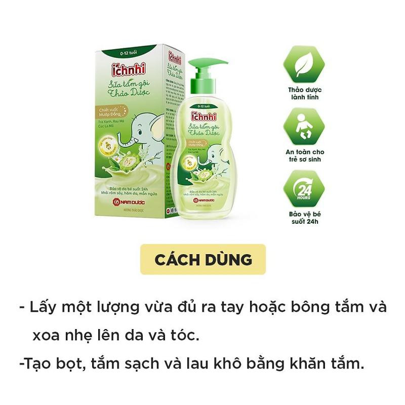 Sữa tắm gội thảo dược Ích Nhi