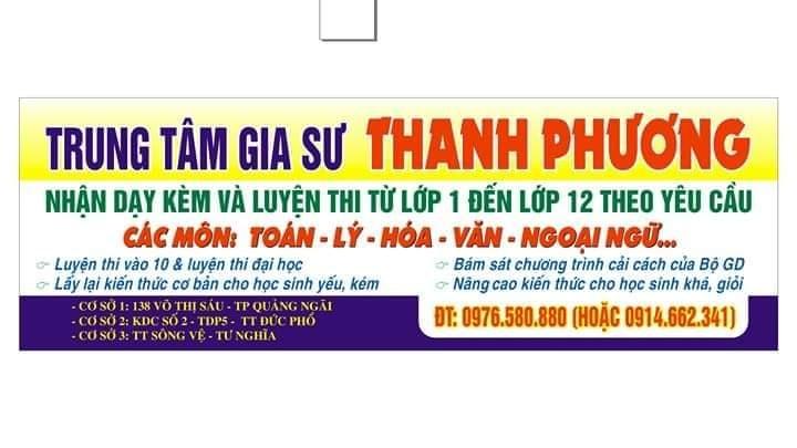 Trung tâm gia sư Thanh Phương