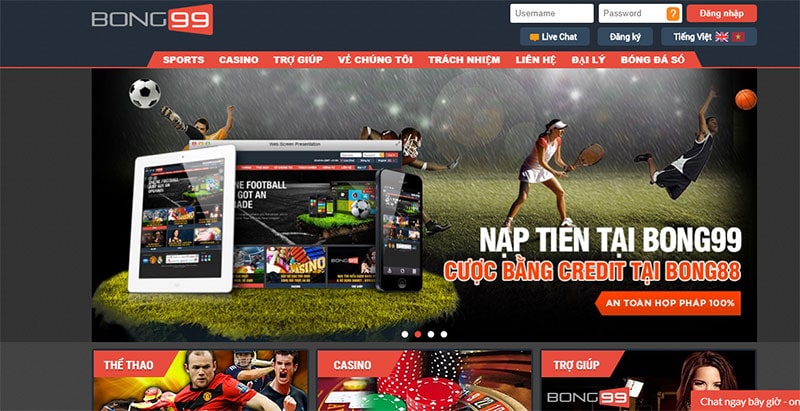 Nạp tiền BONG99 tham gia cá độ nhanh chóng