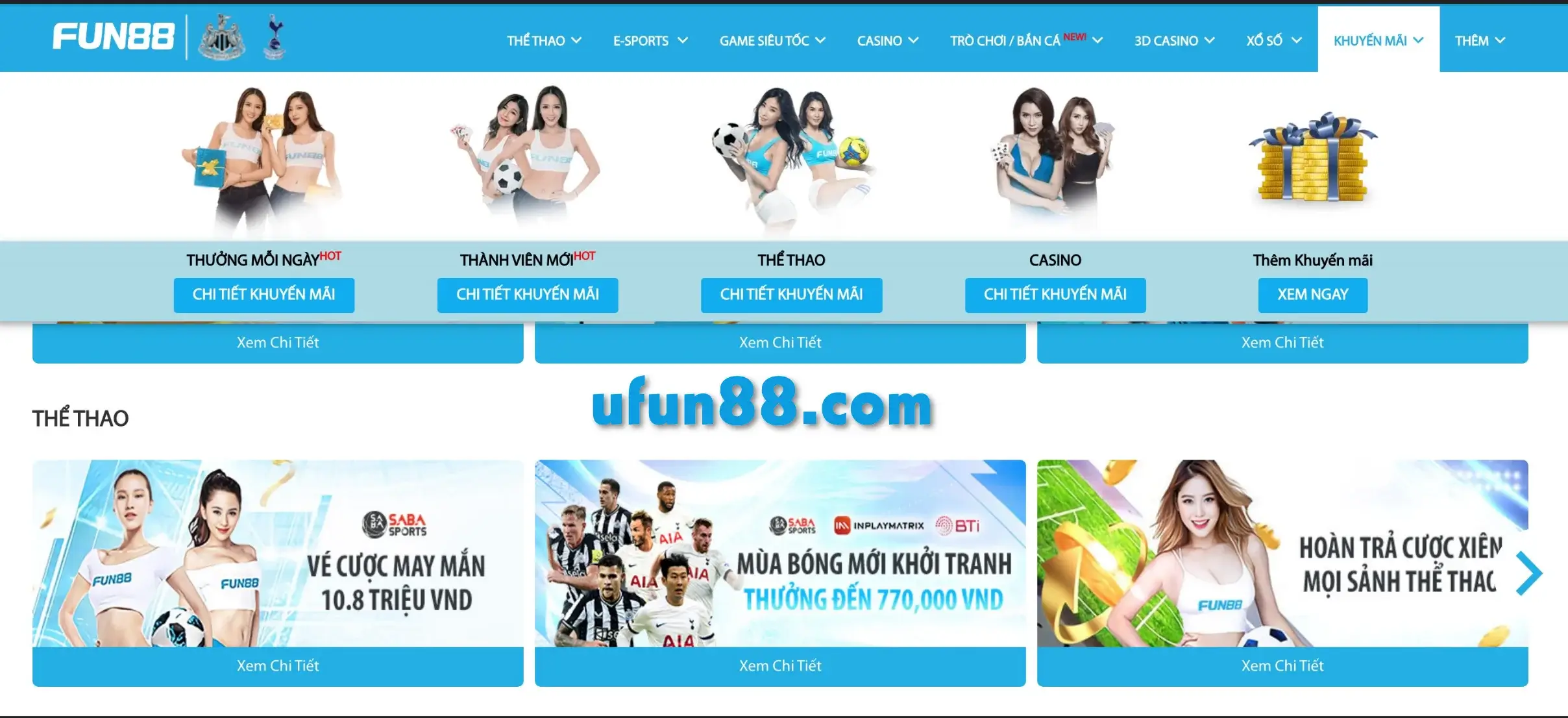 Fun88 mang đến nhiều khuyến mãi hấp dẫn