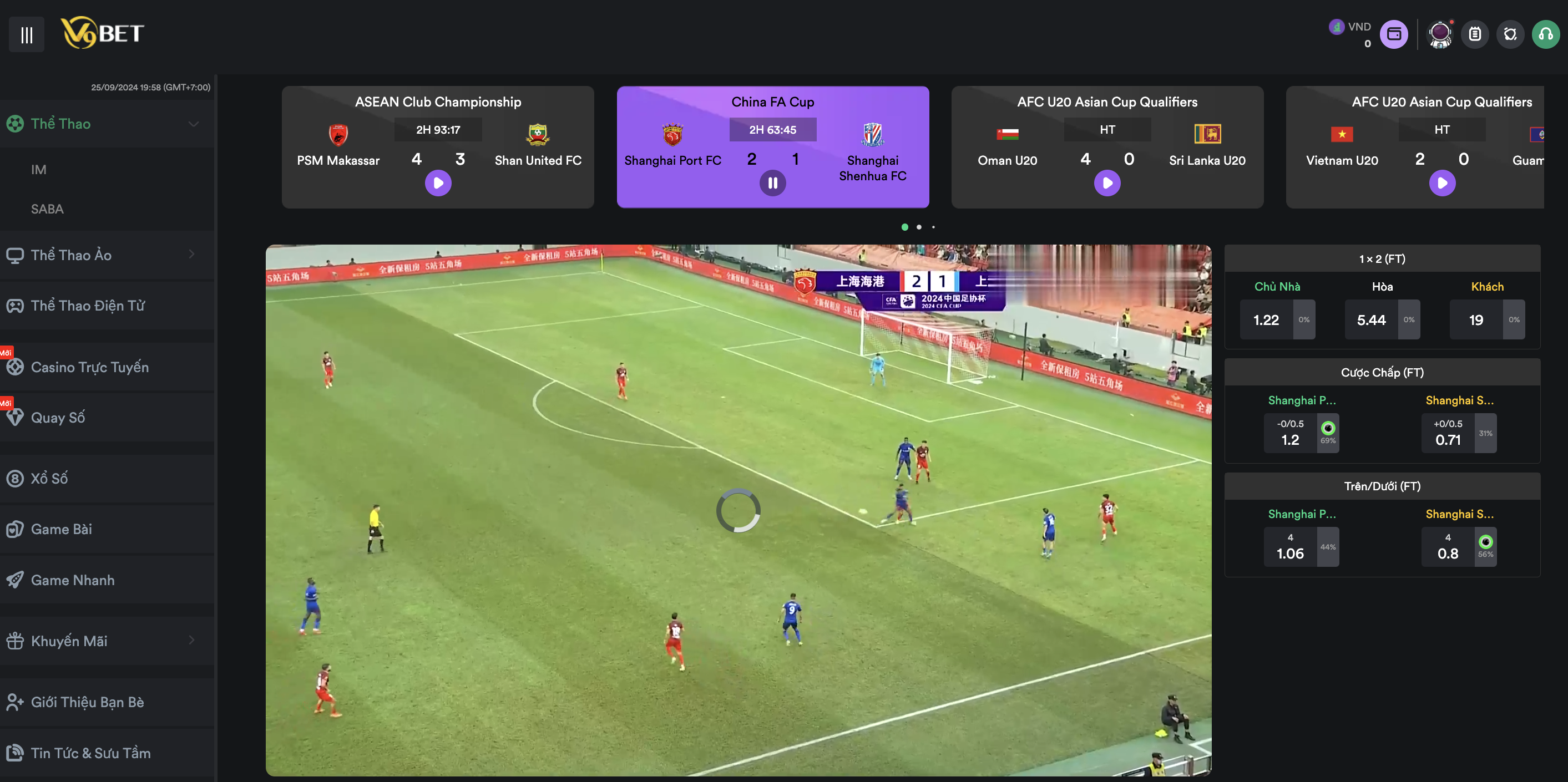 cá cược thể thao tại v9bet
