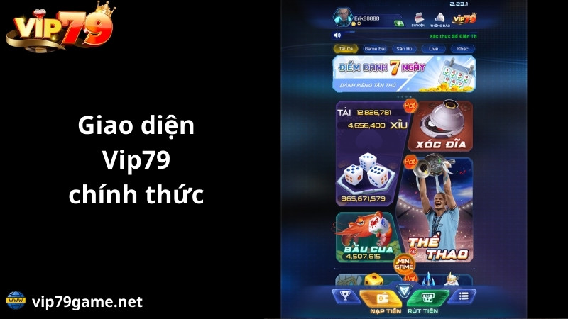giao diện vip79 chính thức 2025
