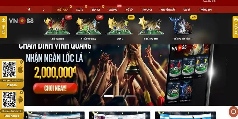 Thể thao VN88 có đồ họa vô cùng đẹp mắt
